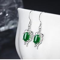 Drop Earrings Basic Copper Emerald Green Red Jewelry For Daily Casual 1 Pair