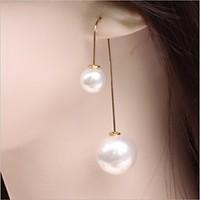 drop earrings pearl imitation pearl alloy white rose blue wine jewelry ...