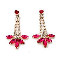 drop earrings multi stone imitation diamond dangling style euramerican ...