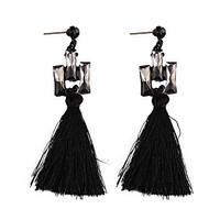 drop earrings jewelry tassels fashion gem alloy jewelry blue black jew ...