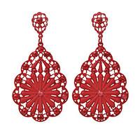 Drop Earrings Euramerican Fashion Alloy Flower Teardrop Jewelry For Party Daily 1 pair