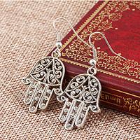 Drop Earrings Alloy Punk Silver Jewelry Party Daily 1pc