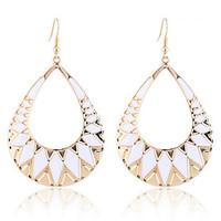 Drop Earrings Alloy Fashion Drop White Black Jewelry Party Daily Casual 2pcs
