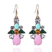 Drop Earrings Euramerican Fashion Acrylic Alloy Geometric Drop Jewelry For Party Birthday 1 pair