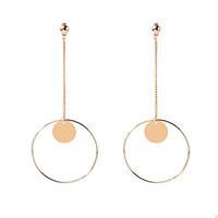 Drop Earrings Euramerican Fashion Copper Alloy Geometric Silver Gold Jewelry ForWedding Party Anniversary Birthday Engagement Daily