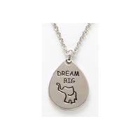 dream big elephant necklace