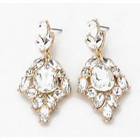 drop earrings multi stone imitation diamond dangling style euramerican ...