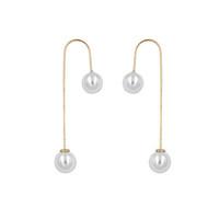 Drop Earrings Pearl Copper Silver Golden Jewelry Wedding Party Daily Casual Sports 2pcs