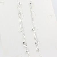 Drop Earrings Simulated Diamond Alloy Fashion Silver Golden Jewelry Wedding Party Daily Casual 1set
