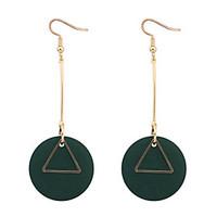 Drop Earrings Hoop Earrings Copper Wood Simple Style Fashion Black Red Green Jewelry Daily 1 pair