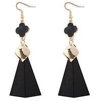 drop earrings womens euramerican contracted triangle clovers earrings  ...