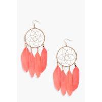 dreamcatcher feather earrings multi