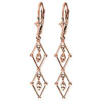 Drop Earrings in 9ct Rose Gold