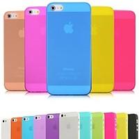 DSB Premium Matte Surface PP Ultra Thin 0.01 inch/0.3 mm Soft Case for iPhone 5/5S (Assorted Colors)