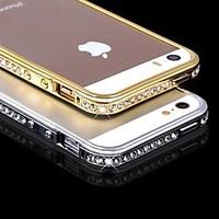 DSB Luxury Crystal Rhinestone Diamond Bling Metal Bumper Case for iPhone 5/5S (Assorted Colors)