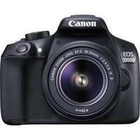 dslr camera canon eos 1300d kit incl ef s 18 55 mm is ii 18 mpix black ...
