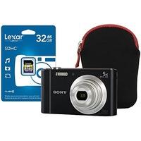 DSC-W800 Black Camera Kit inc 32GB SD Card and Neoprene Case