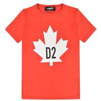 DSQUARED2 Junior Boys Maple Leaf T Shirt