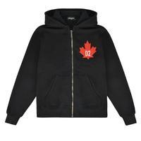 dsquared2 junior boys maple leaf hooded sweatshirt