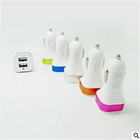 Dual USB Ports Metal Car Charger for iPad/iPhone/Samsung and Others