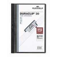 Durable DURACLIP File 30 A4 Black 25 Pack