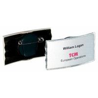 Durable Convex Name Badge Combi Clip 25 Pack