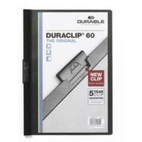 Durable DURACLIP File 60 A4 Black 25 Pack