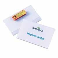 durable magnet badge 54x90mm 25 pack