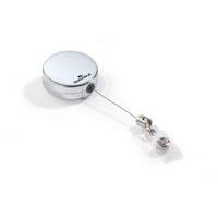 Durable Heavy Duty Badge Reel Silver 10 Pack