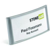 Durable Class Magn Name Badges-Silver