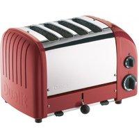 dualit 4 slice vario toaster red