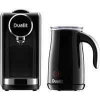 Dualit Lusso 900W Coffee Machine and Milk Frother Black