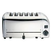 Dualit 6 Slice Toaster In Stainless Steel.