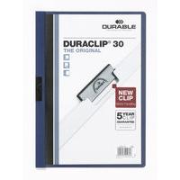 Durable DURACLIP 30 File A4 Dark Blue 25 Pack