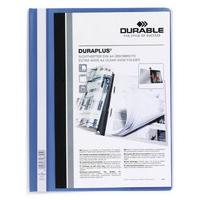 Durable DURAPLUS Quotation Folder A4 Blue 25 Pack