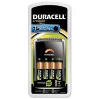 Duracell CEF15 15 Min Battery Charger With 4x AA Batteries