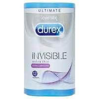 Durex Invisible Extra Lubricated Condoms 12\'s