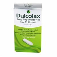 dulcolax 5mg suppositories for children 5 suppositories