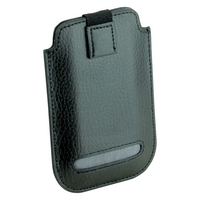 Dulwich Designs Black Leather with Grey Trim Eclipse iPhone Case