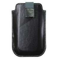 Dulwich Designs Black Leather Heritage iPhone Case