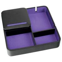 Dulwich Designs Black with Purple Eclipse Valet Tray