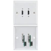 Dual F Type Faceplate Module Euromod Wall Plate Module