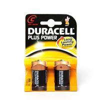 duracell plus power mn1400 c batteries 2 pack assorted
