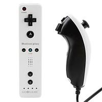 Dual-Color MotionPlus Remote and Nunchuk Controller for Wii/Wii U (Black and White)