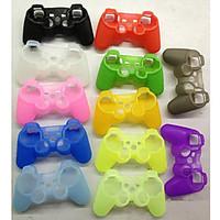 Dual Shock Wireless Bluetooth Game Controller Button Protector Silicone Case Cable for PS3