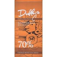 Duffy\'s, Guatemala Rio Dulce, 70% dark chocolate bar