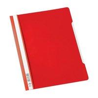 durable clear view a4 plastic folder red 1 x pack of 50 folders