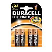 Duracell (AA) Plus Power Battery Alkaline 1.5V 1 x Pack of 4