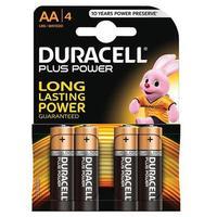 Duracell (AA) Plus Power Battery Alkaline 1.5V 1 x Pack of 4