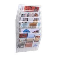 Durable Flexiboxx (A4) Literature Holder with 6 Pockets Wall Mountable Landscape